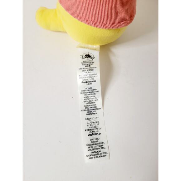 Disney Parks Winnie the Pooh Plush Sitting Stuffed Animal Pink Corduroy Shirt - Picture 2 of 5